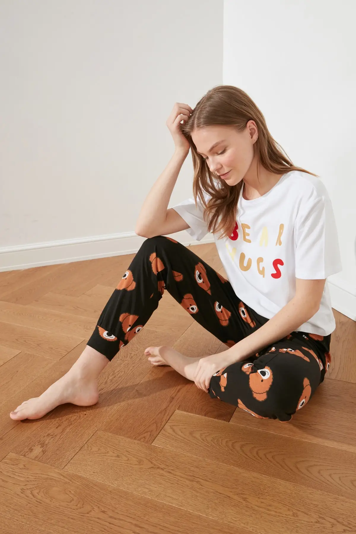 

Trendyol Tagline Knitted Pajamas Set THMSS21PT0347