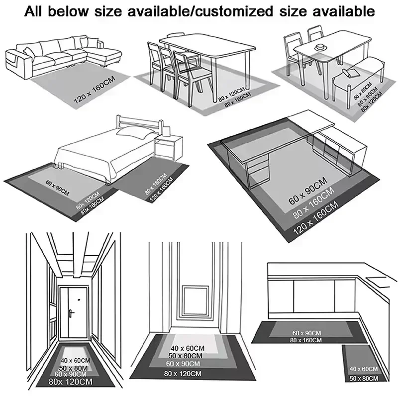 Ночные тематические коврики для спальни гостиной Moon Mystic Area нескользящий