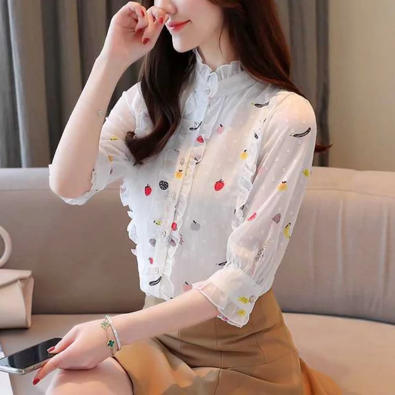 Модные осенние женские рубашки с коротким рукавом 2024 элегантные повседневные