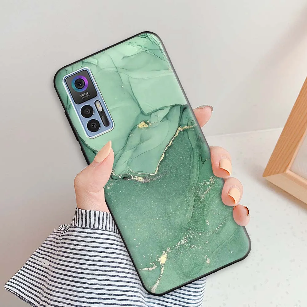 Фото Для TCL 30 Plus чехол TCL 30 5G Модный милый черный чехол для телефона s для TCL30 30 Plus Силиконовая задняя крышка для TCL 30 5G крутой бампер из ТПУ №5