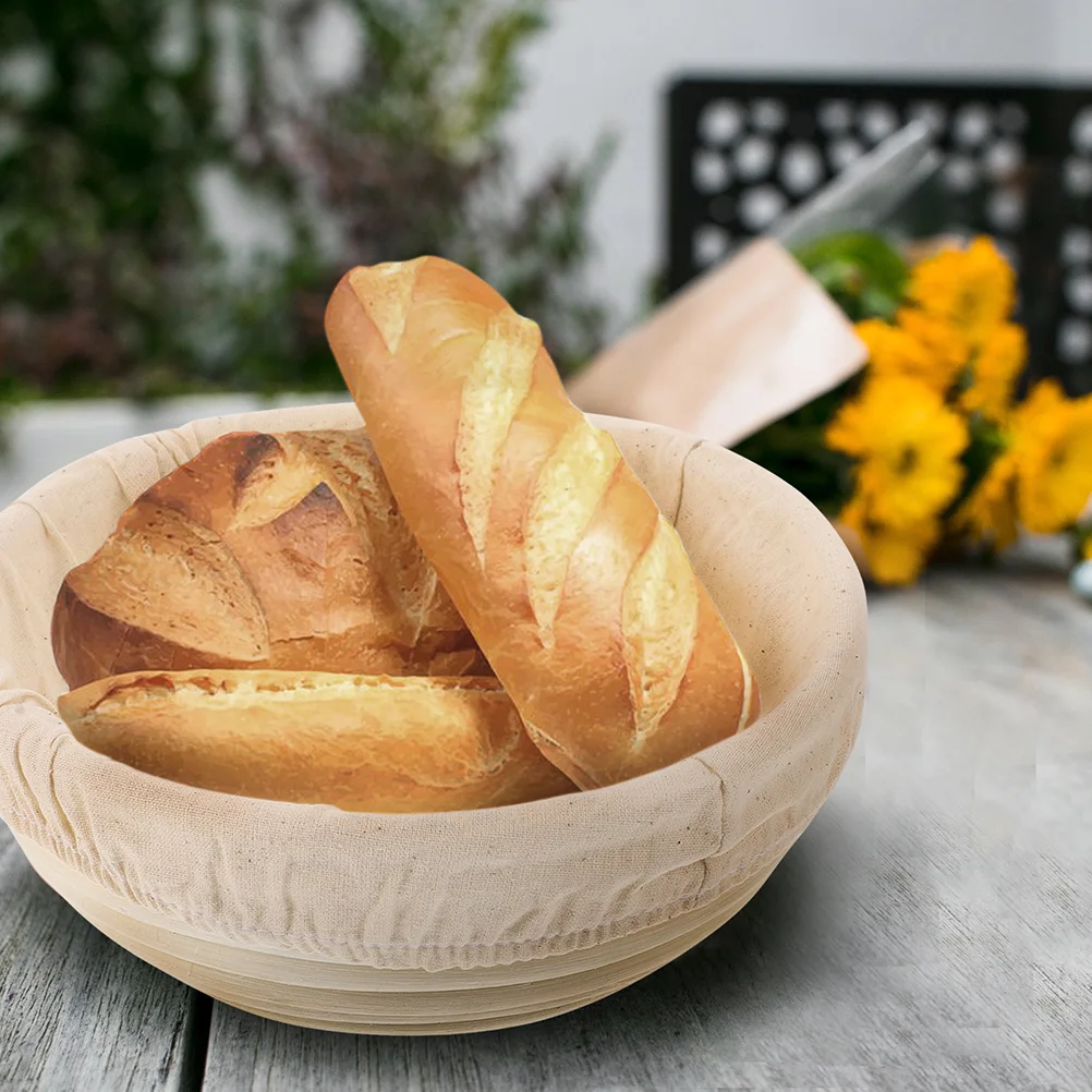 Basket Bread Proofing Sourdough Bowl Baking Proving Large Dough Brotform Fermentation Banneton Loaf Serving Round Storage Rattan