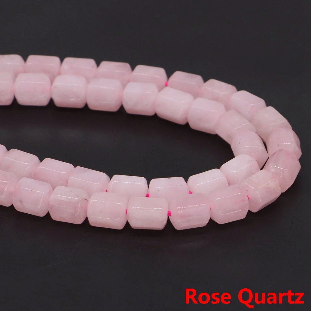 

Розовый кварц, шестигранная призма 8x10 мм