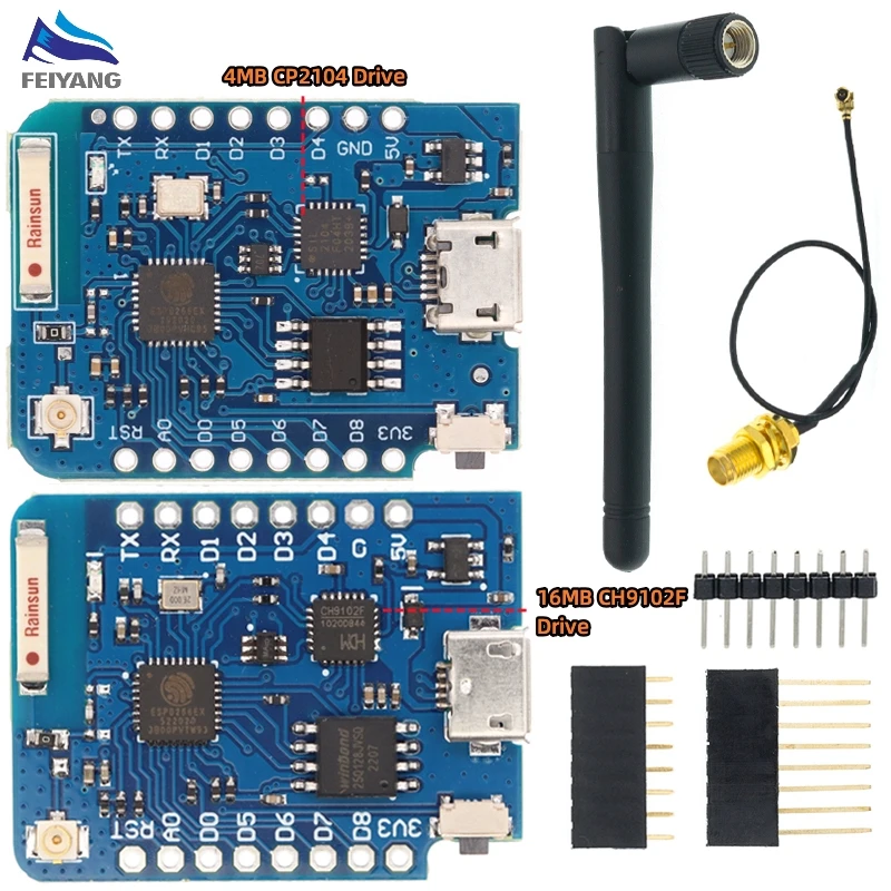 WEMOS D1 Mini Pro 4M 16M байт внешний антенный разъем на основе NodeMCU ESP8266 ESP-8266EX CP2104 WIFI