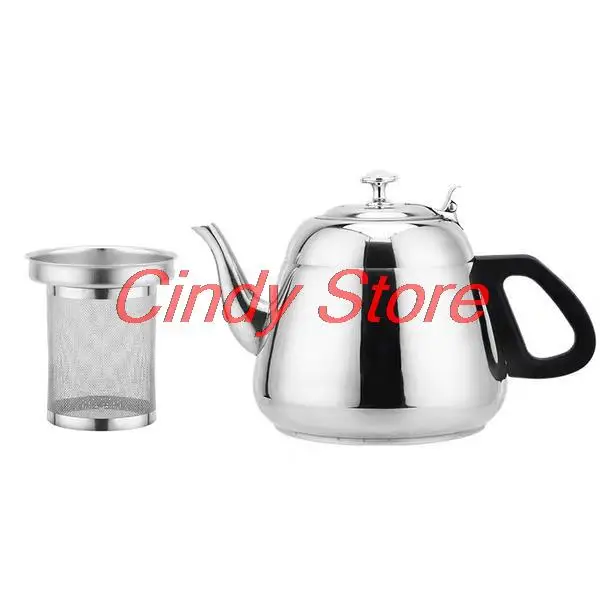 

Stainless Steel Kettle Flat Bottom Water Bottle Household Cookware Suitable for Induction Cooker 1200ML