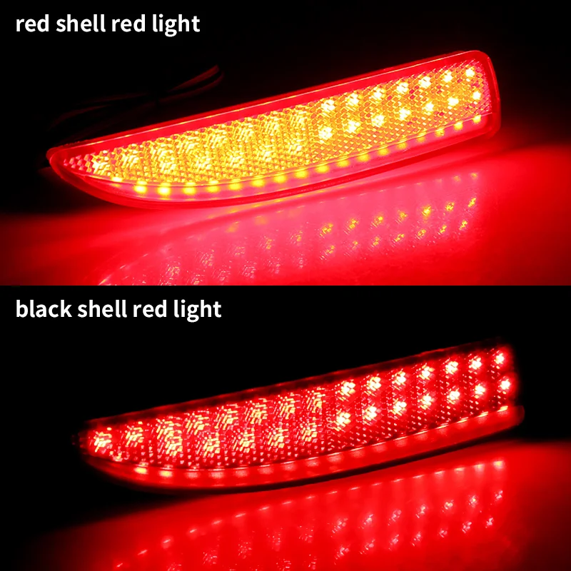 2 шт. красные/черные линзы для Mazda 3 5 6 2014-2018