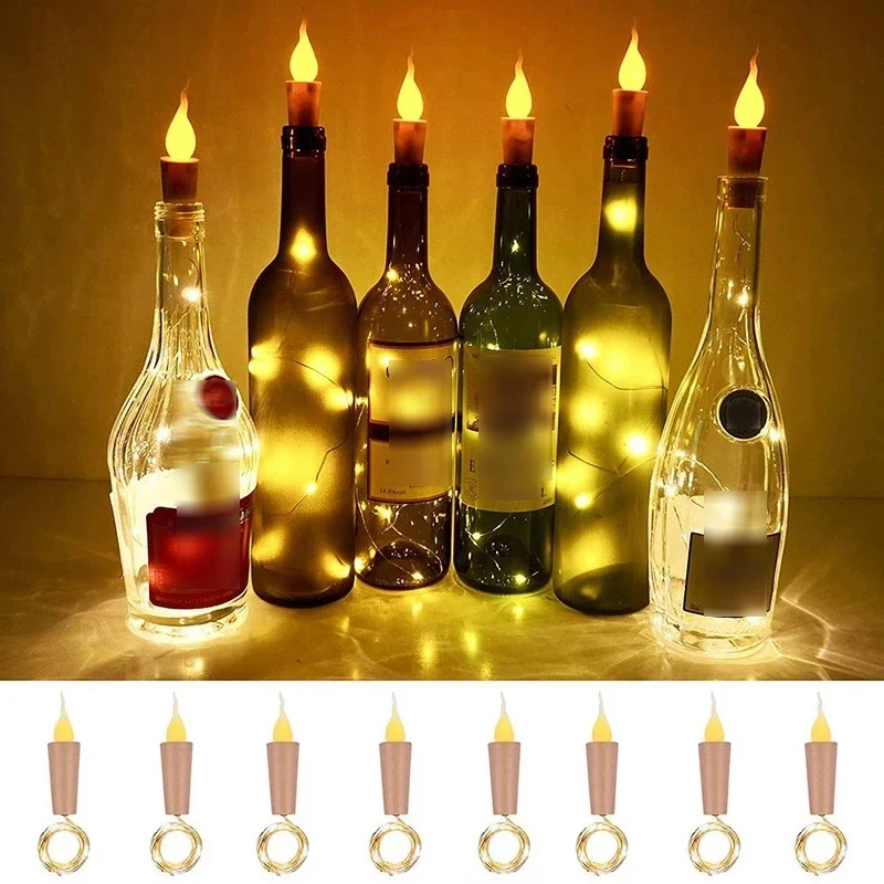 

Светильники в форме винных бутылок, в виде свечи с пробкой, 90 см, на батарейках, Сказочная, для декорирования свадьбы