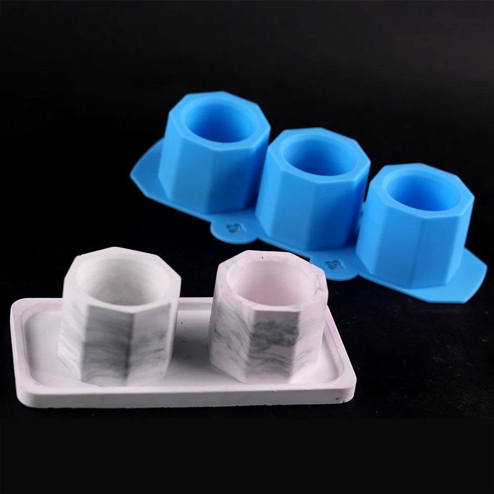 3D цветочный горшок силиконовая форма сделай сам суккулент бетон посаженная для