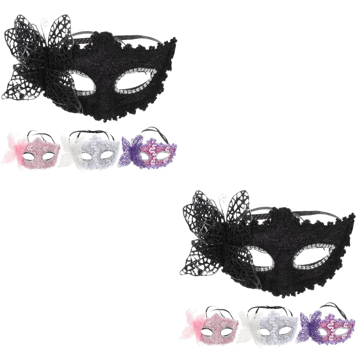

8 Half-facial Party Masquerade Party Costume Party Props