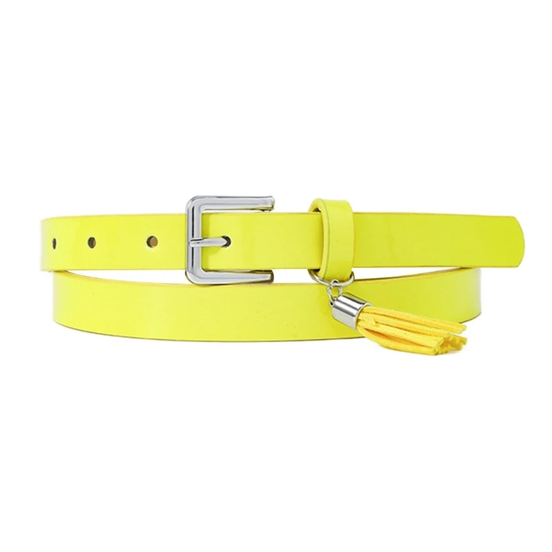 

Y2K Skinny Waist Belt for Girls Street Dance Prom Hip-hop Stage Vintage Buckle 57BD