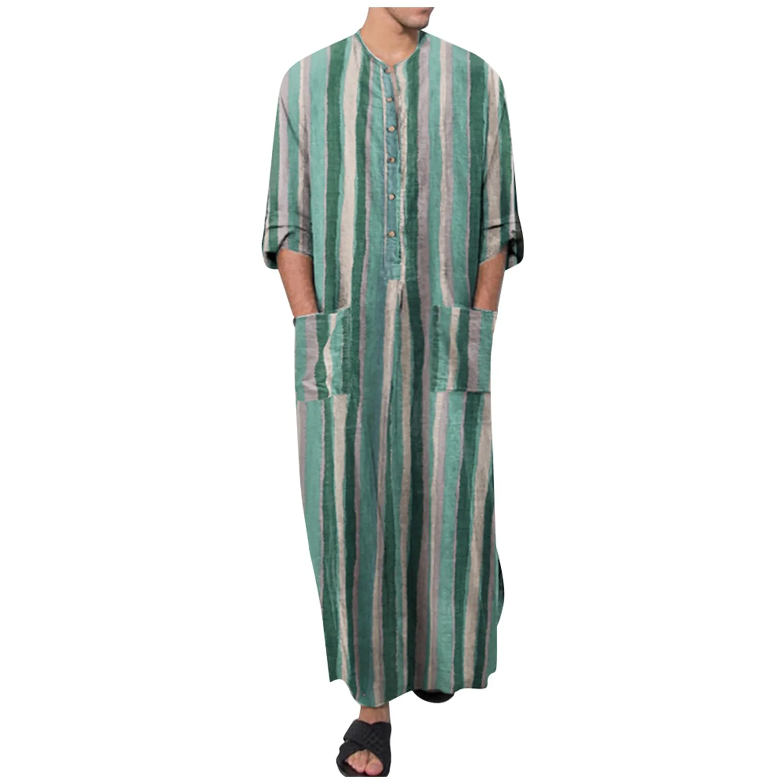 

Мужская мусульманская одежда Арабский Дубай традиционная модель турецкий Рамадан Bairam Eid молитва Jubba Thobe длинная одежда