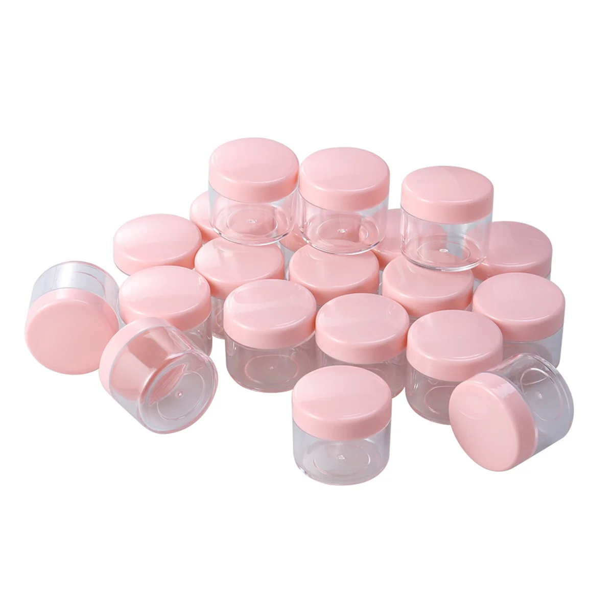20Pcs 20g Lotion Travel Jar Cosmetic Pots Travel Travel Jars for Toiletries Leak Proof Empty Cosmetic Jar Plastic Jars With Lids