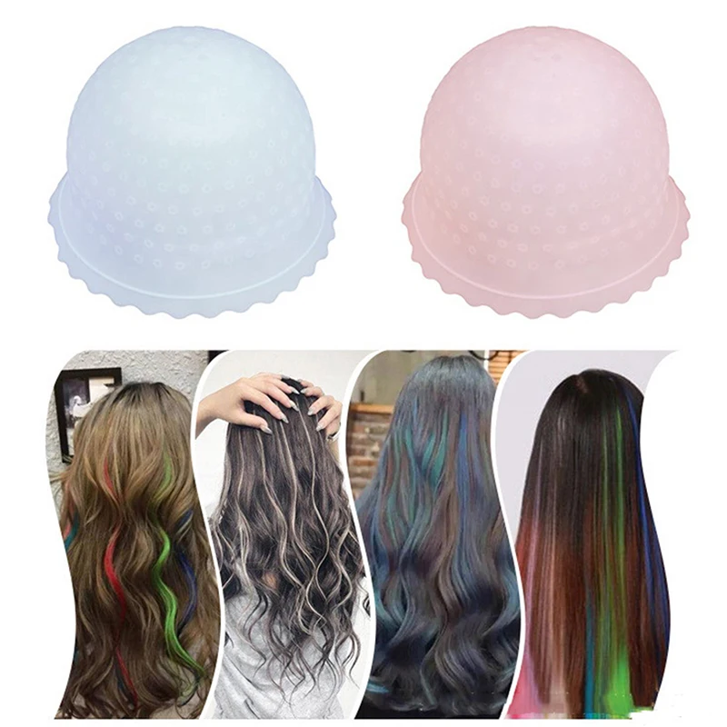 

1PC Silicone Hair Coloring Cap Hook Needle Professional Color Dye Highlighting Reusable Set Frosting Dyeing Tools Beauty Salon
