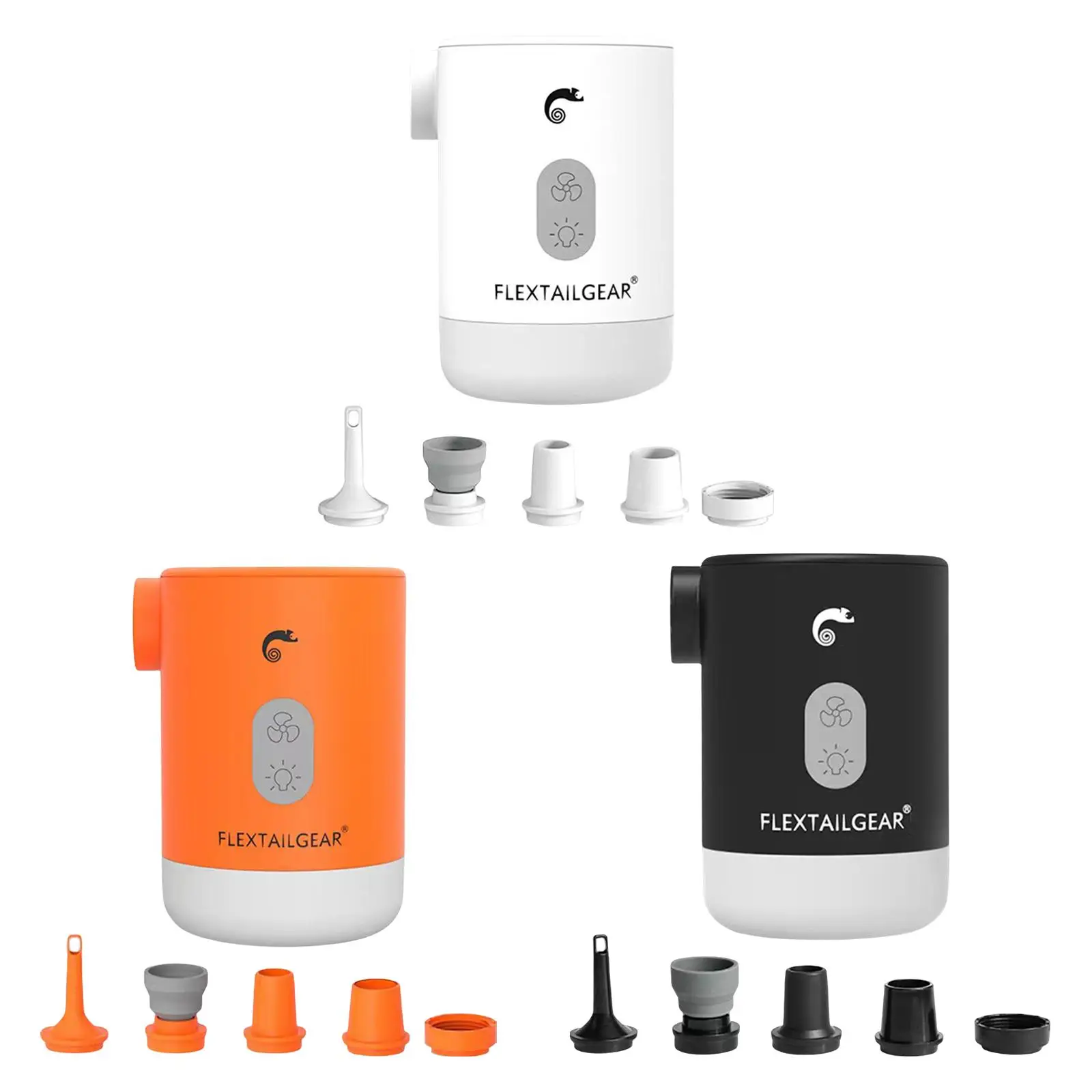 

Air Pump for Camping Pool Inflatable Toys USB Charging Illumination MP Air