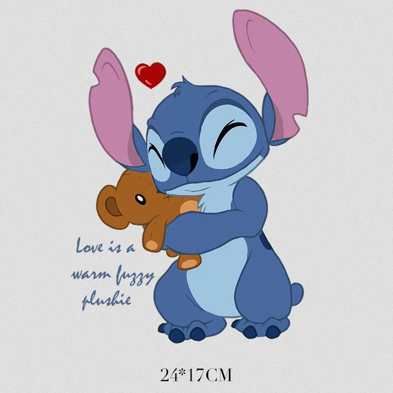 Нашивки Лило и Ститч Disney термонаклейки для детской одежды милый Инопланетянин