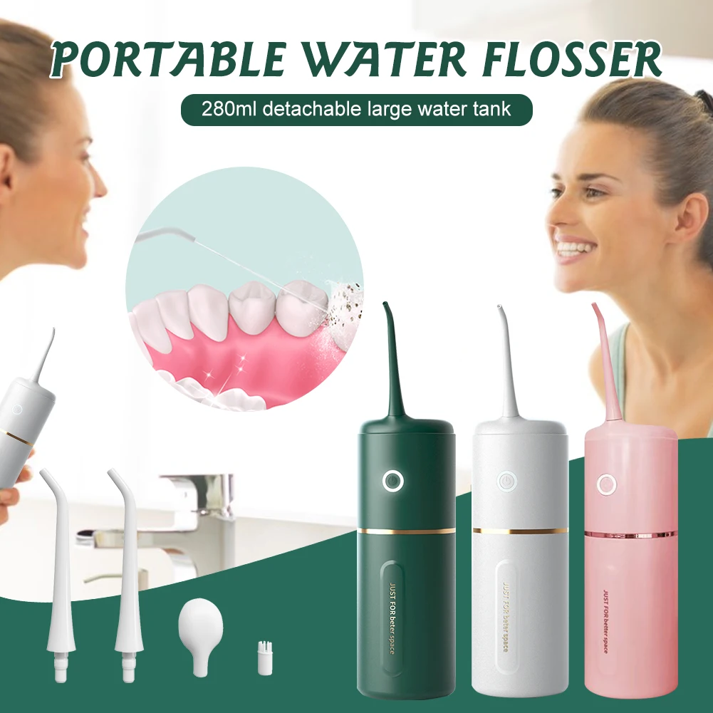 

Portable Oral Irrigator Dental Water Flosser 3 Modes Tooth Cleaner USB Rechargeable Oral Water Jet IPX7 Waterproof Oral Care