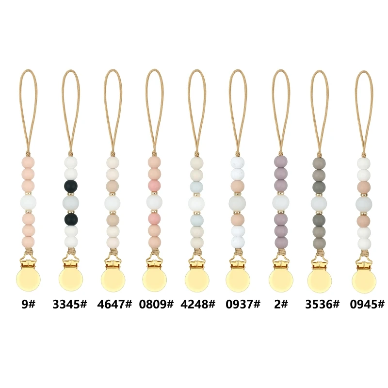 

Silicone Baby Pacifier Clips Silicone Pacifier Chain Holder Baby Shower Gift