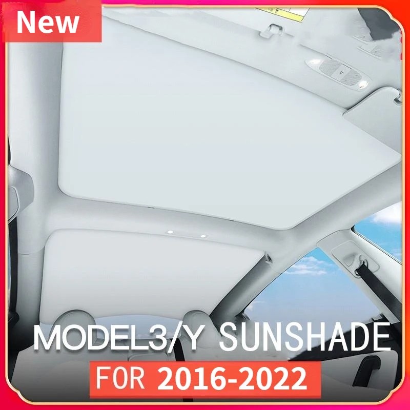 For Tesla Model 3 17-22 model Y Front Rear Sunroof Windshield Skylight Blind Shading Net Upgrade Sun Shades Glass Roof Sunshade