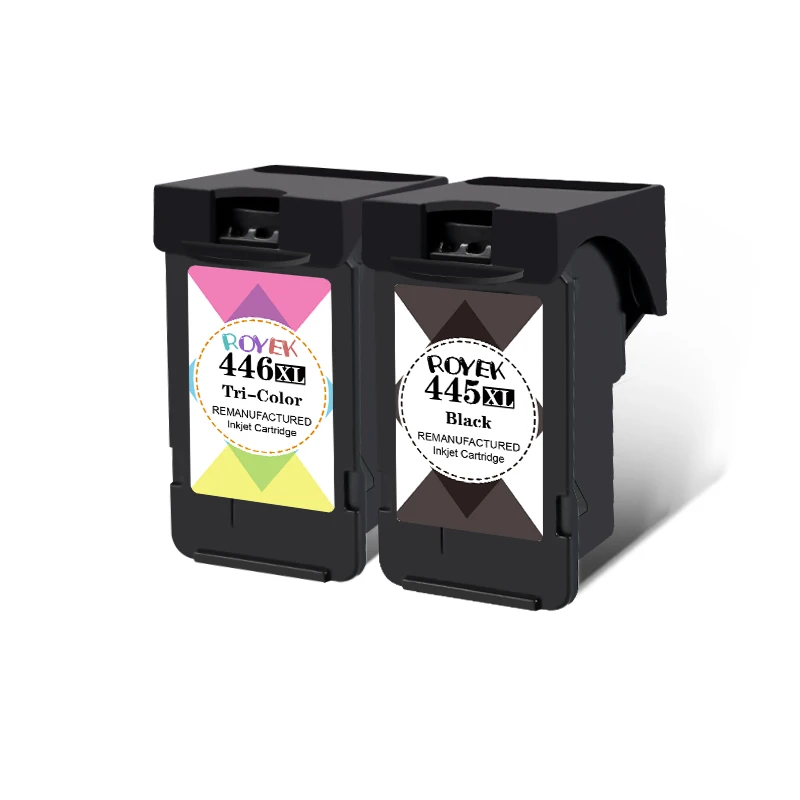 Чернильный картридж ROYEK PG445 CL446 XL PG 445 446 совместимый с принтером Canon Pixma MX494 MG2440 MG2540