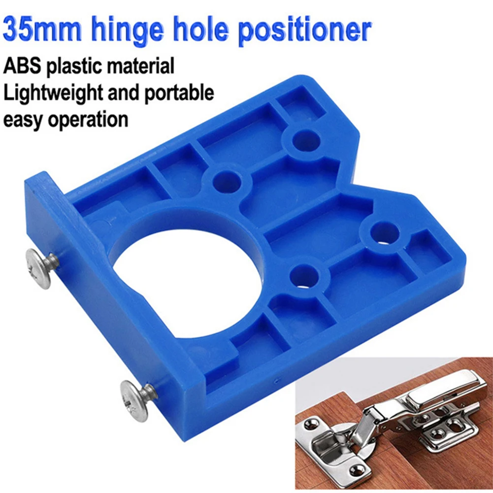

35mm Hinge Hole Drilling Guides Hinge Jig Door Cabinets Concealed Hinge Hole Template Drill Guide Locator Woodworking Hole Opene