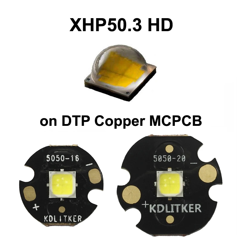 

Sветодиодный излучатель KDLITKER XHP50.3 HD 18 Вт