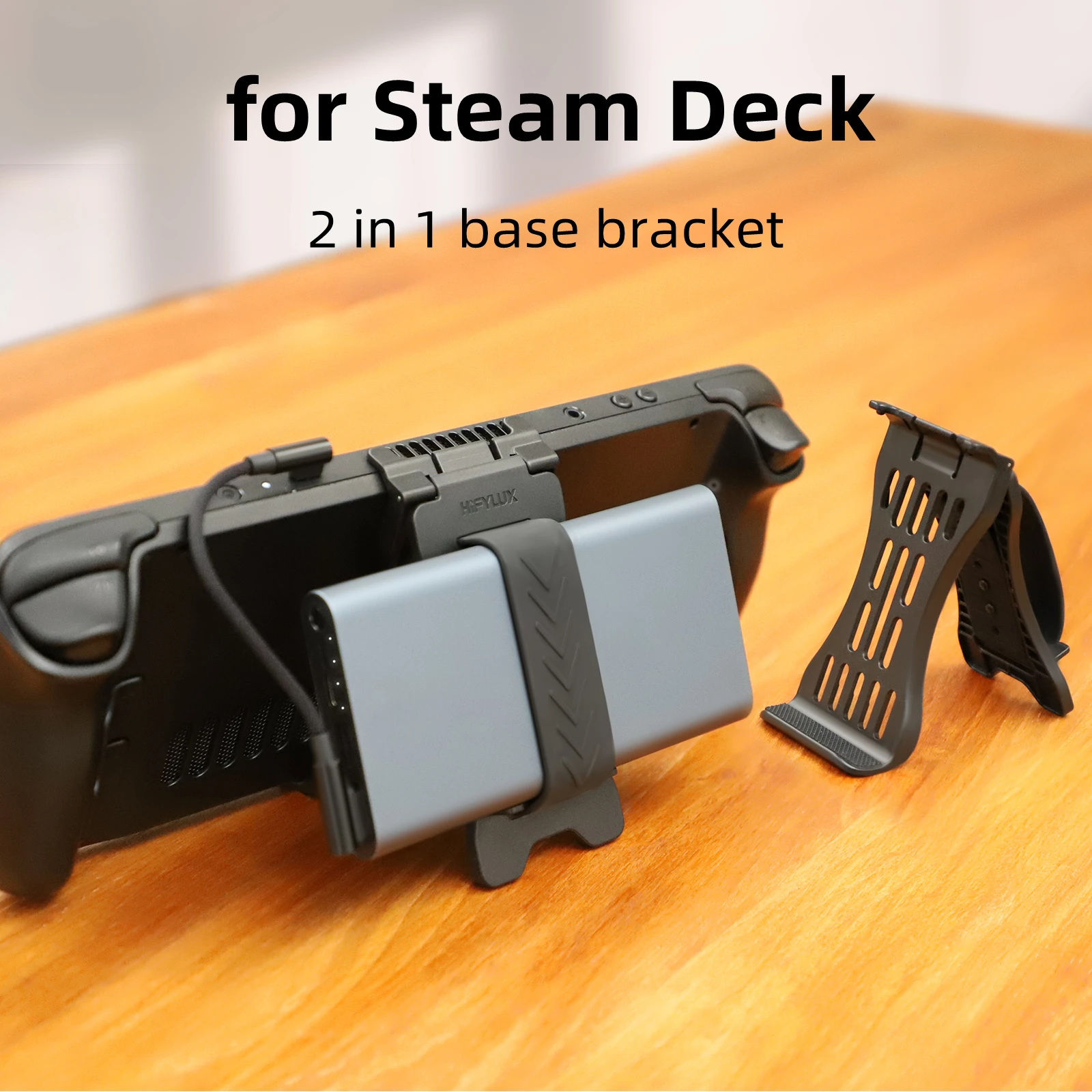 

For Steam Deck Bracket Stand Game Console Base Charging Treasure Base Mobile Power Desktop Stand For Steam Deck Accessories