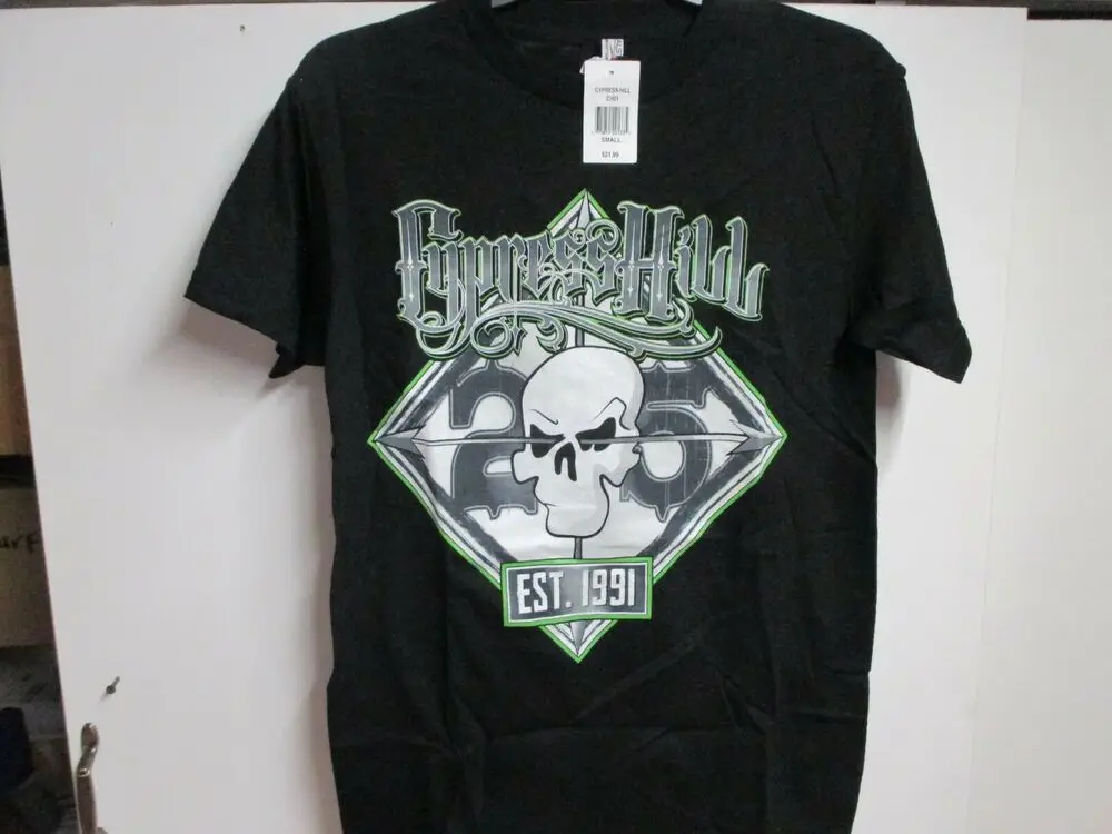 Винтажная музыкальная футболка CYPRESS HILL с коротким рукавом (мужская модель SM) NWT