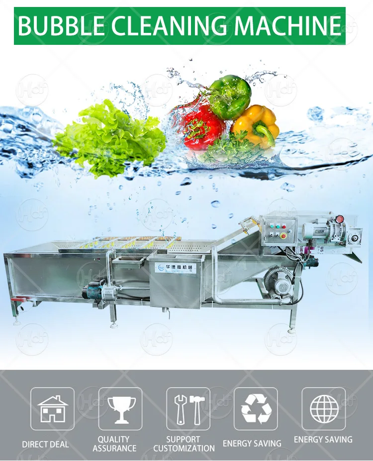 

Fruit Bubble Cleaning Equipment Cabbage Cucumber Vegetable Leaves Washing Machine