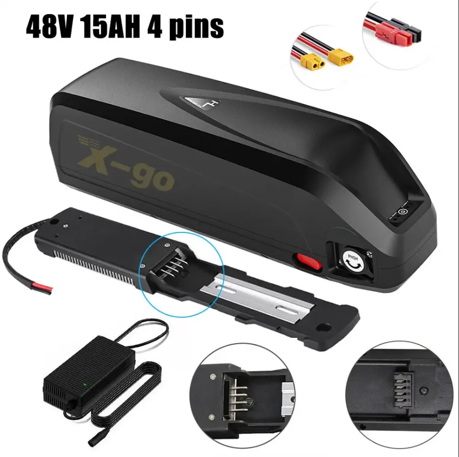 Литиевая аккумуляторная батарея для электровелосипеда Hailong 48 В 15 А двигателя 1000