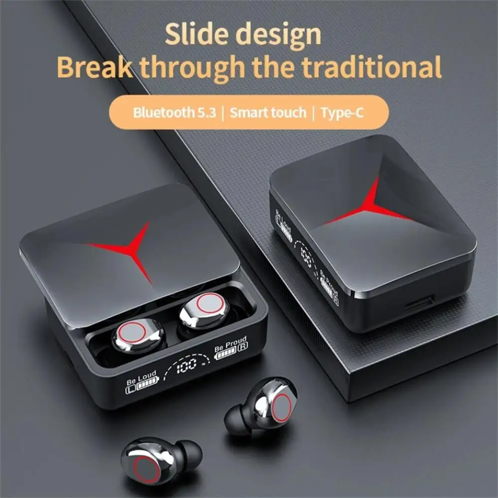 

New TWS M90 Bluetooth 5.3 Earphones Wireless Headphones Touch Control Gaming Headsets HIFI Stereo Sound Noise Reduction With Mic