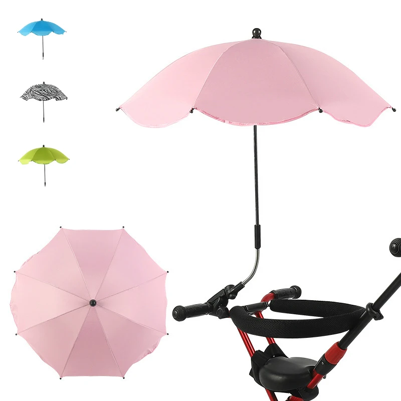

Universal Baby Pram Umbrella Adjustable Shade Umbrella Uv Sunshade For Stroller, Baby Stroller Accessories