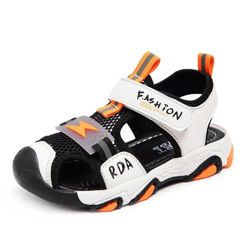 

Children's Summer Sandals Boy's Baotou Hollow Out Soft Sole Anti Slip Breathable Casual Sandals Outdoor Beach Sandals Size 26-36
