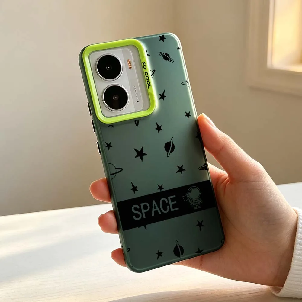 Чехол Design Stars Space для Realme 14X 14 13 12X 12 11X 11 10 9i C67 C75 V60 70 C25Y Pro, серебристый цветной чехол для телефона. (art.: 3920dcff46f77) - 3920dcff46f77