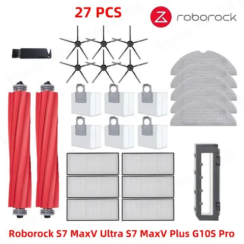 Peamine külgharja mop hepa filtr tolmukott Roborock S7 Maxv S7 Maxv pluss S7 Maxv Ultra G10S Pro robot -vaakumitarvikud