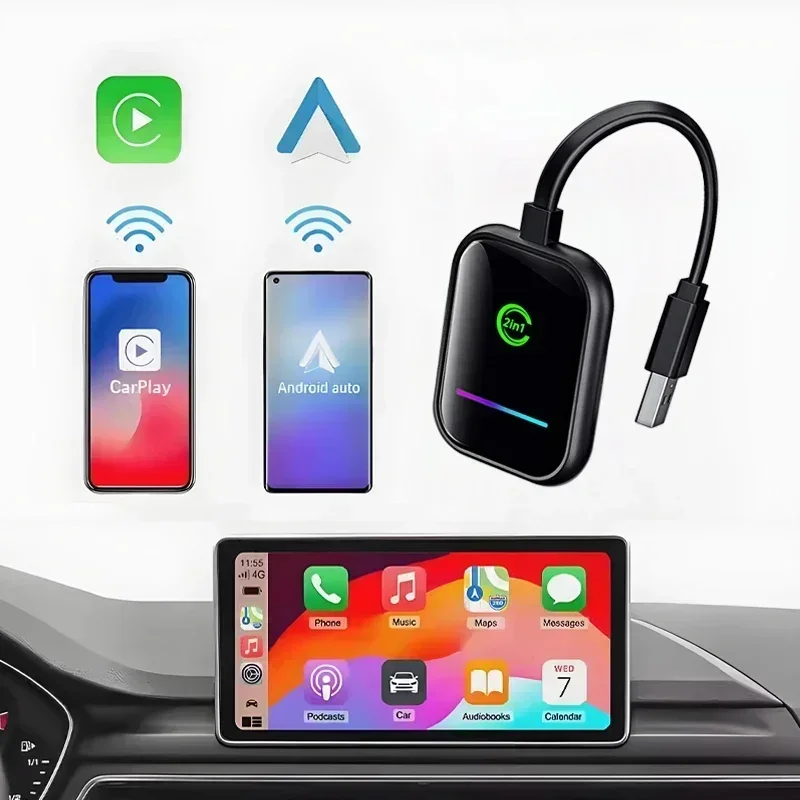 Для Fiat Fullback Новый проводной CarPlay к беспроводной автомобильной
