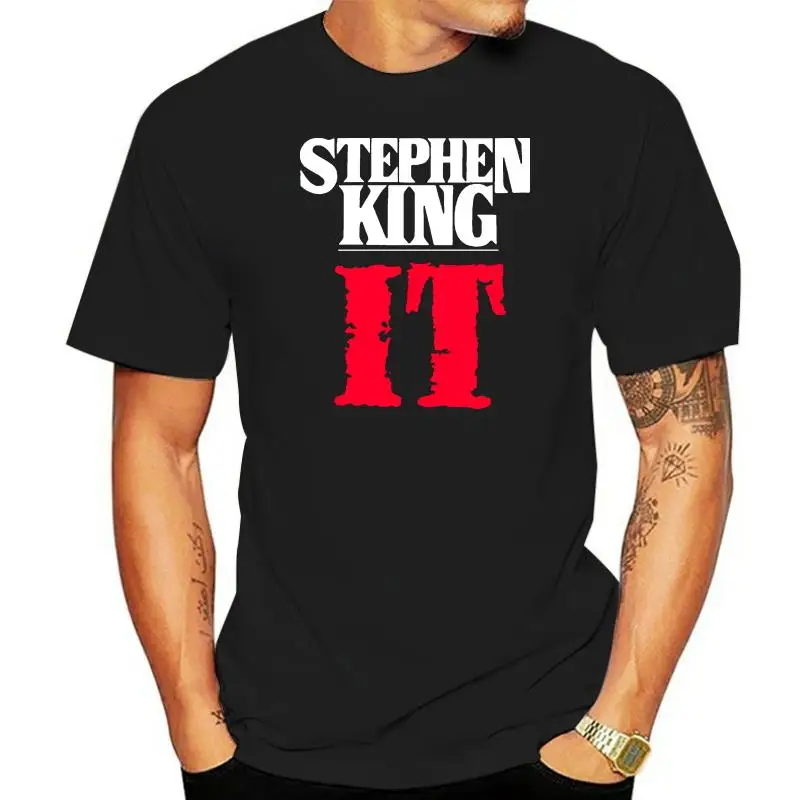 

2022 Letter T-shirt Stephen King It Men Horror Novel T Shirts High Street Custom Printed Male Cotton Clothes Science Fiction Tee