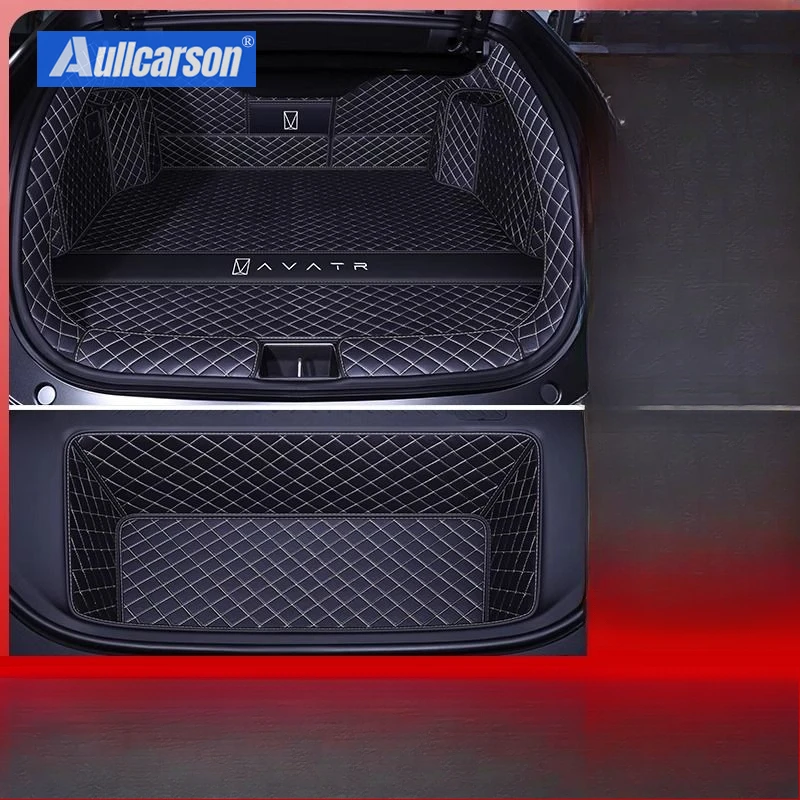 

Для Avatr 12 2023 2024 2025 коврики в багажник кожаные прочные коврики для багажника коврики для багажника полное покрытие автомобильные аксессуары