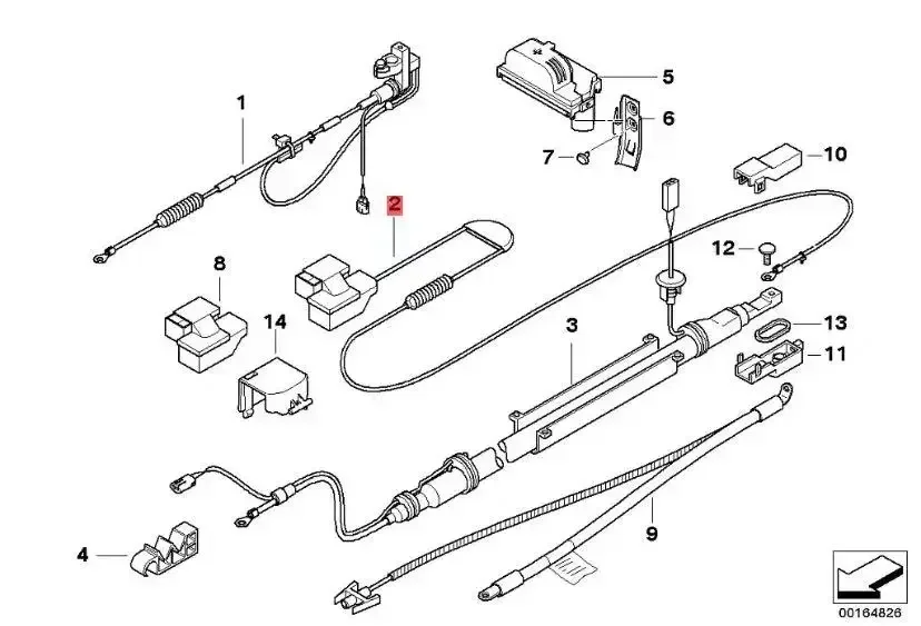 Новинка! 61126989780 Высококачественная линия аккумуляторов для BMW 5 серии E60 свинцовый