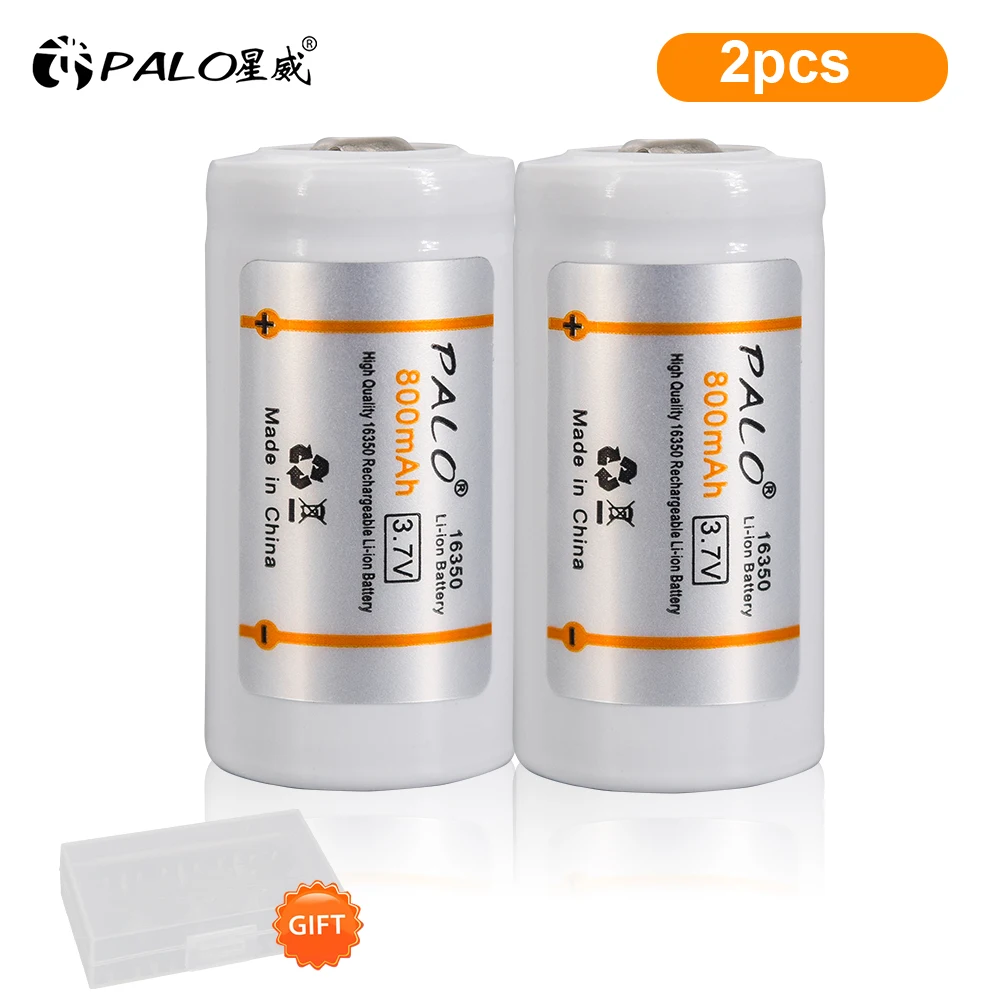 

Аккумуляторные литий-ионные батарейки PALO, 100% мАч, 800 в