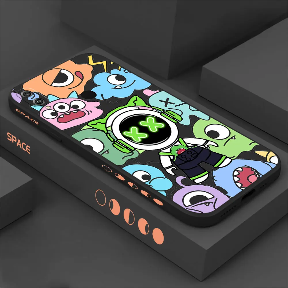 

Monster Astronaut Phone Case For Honor 80 80SE GT 70 60 60SE 50 50SE 30 30S 20 20S 10 9 8X PRO LITE MAX 4G 5G Cover Funda Cqoue