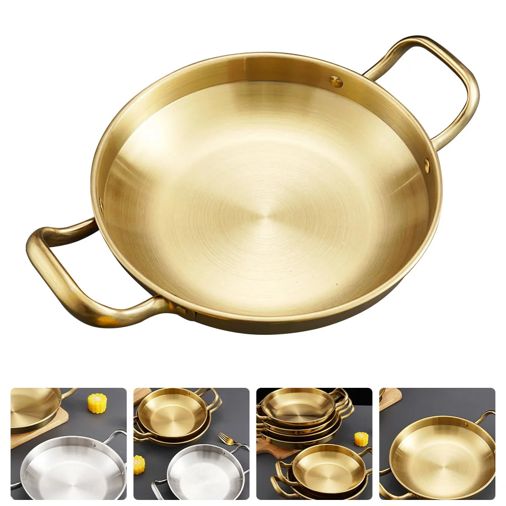 

Pot Pan Korean Ramen Noodle Steel Stainless Cooking Hot Household Instant Ramyun Pasta Paella Cooker Soup Seafood Double Kitchen