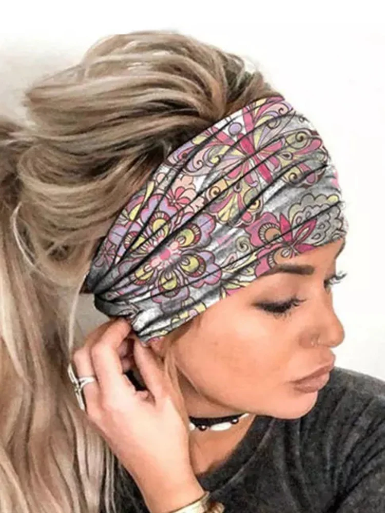 Женские повязки на голову в стиле бохо эластичные для волос девочек тюрбан