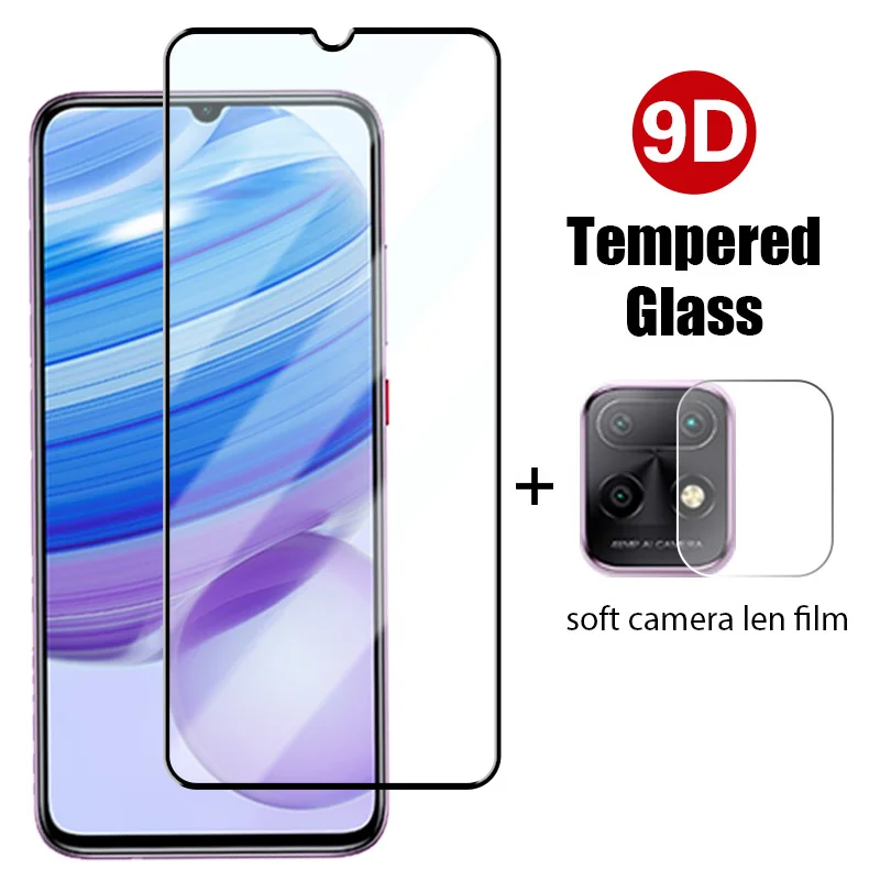 

2IN1 Full Cover Protective Glass For Xiaomi Redmi Note 11 10 9 Pro 10S 9S 8 10T Camera Screen Protector For Redmi 9T 9A 9C Glass