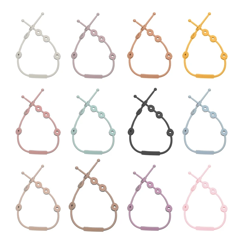 

Silicone Chain Fastened Strap for Baby Pacifiers Teething Toys Newborn Teether Dummy Nipple Holder Nursing Accessories