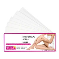 100pcsbag beauty wax strips non woven body hair remove wax paper disposable depilatory paper 20 x 7cm