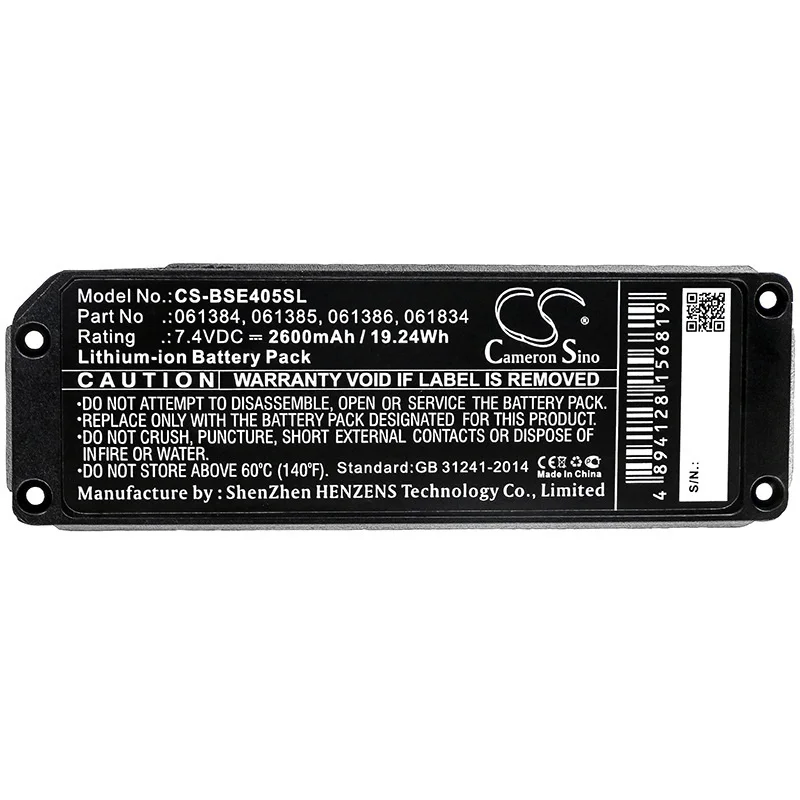 

Applicable Bose SoundLink MINI One Audio Battery 061384 061385