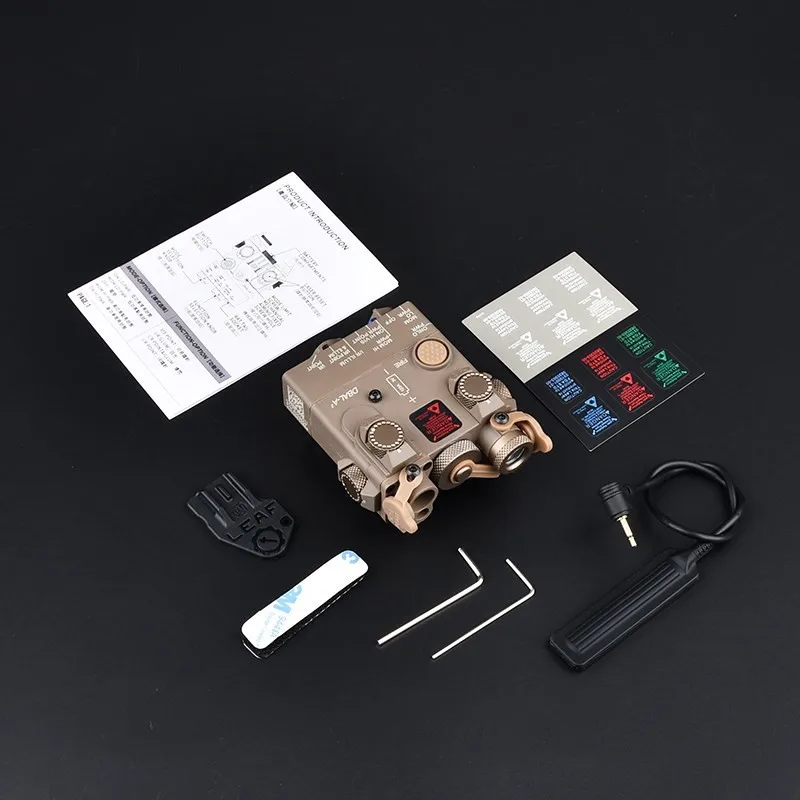 Светодиодный фонарик с красной и зеленой точкой для страйкбола 20 мм