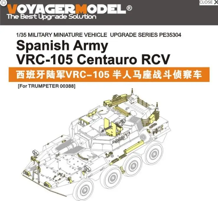 

Voyager PE35304 1/35, испанская армейская фотомагнитола RCV для TRUMPETER 00388