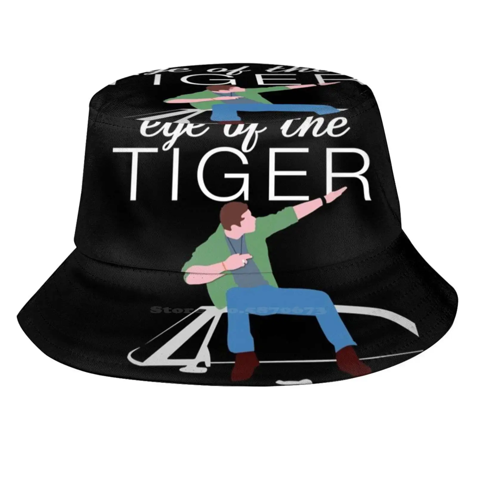 

Supernatural-Eye Of The Tiger Causal Cap Buckets Hat Eye Of The Tiger Dean Winchester Sam Winchester Supernatural Spn Fan Art