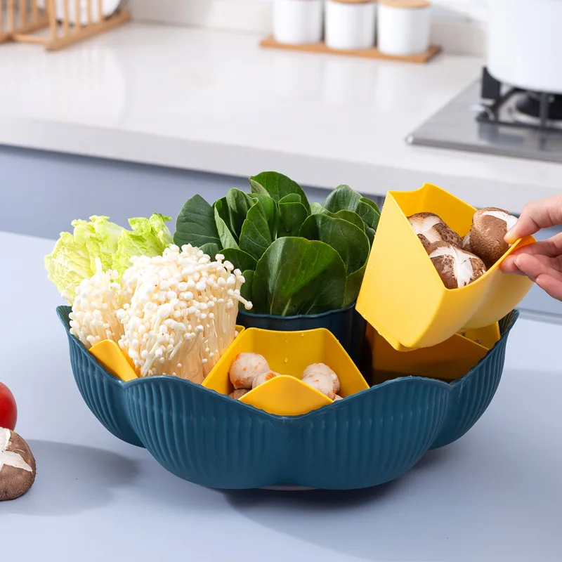 Кухонный отсек сушилка для горячего горшка домашняя вращающаяся тарелка овощей