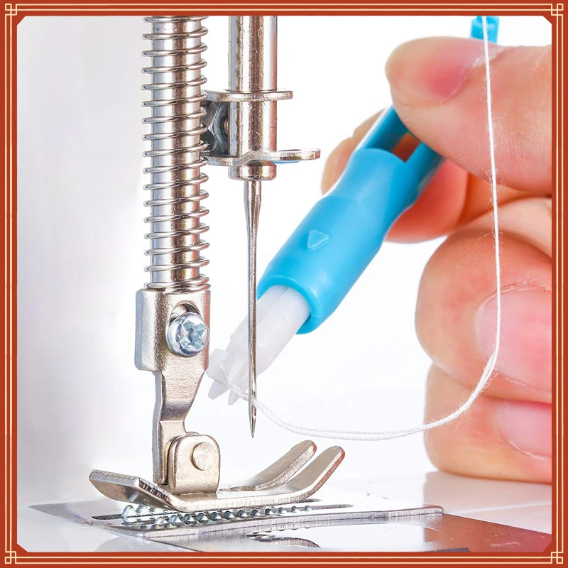 

Machine Needle Threader Stitch Insertion Tool Automatic Threader Quick Sewing Threader Needle Changer Hold Needles Firmly